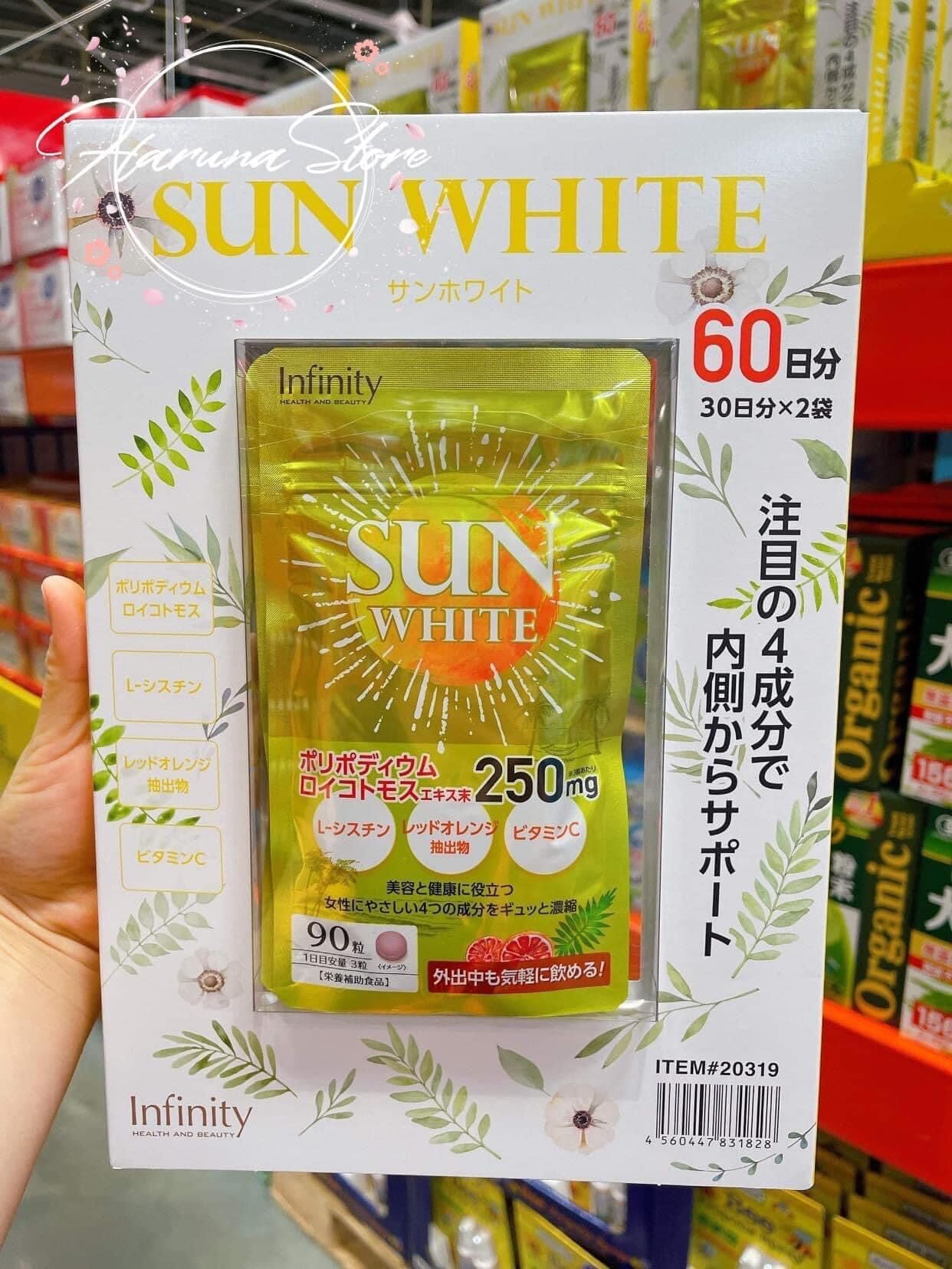 Viên uống chống nắng sun white - nhật bản