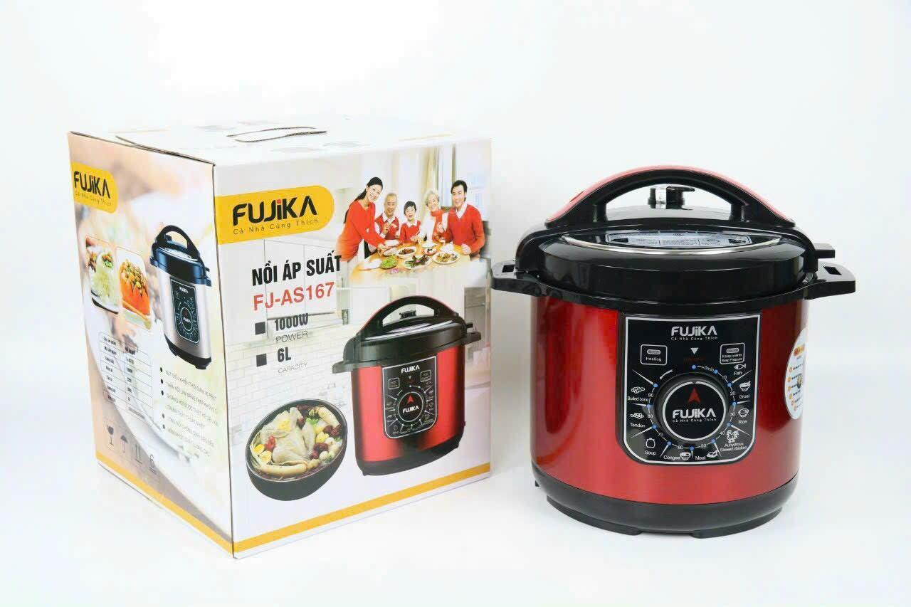 Nồi áp suất điện fujika- media md-epc 6860 dung tích 6l. tặng kèm khay hấp....