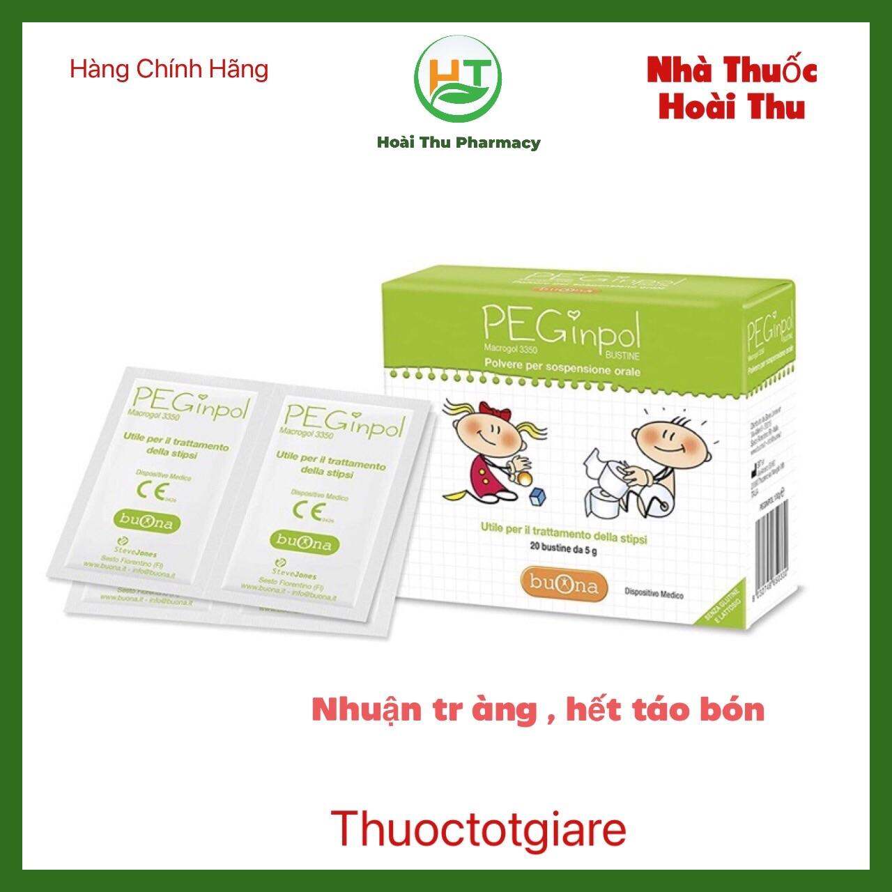Buona Peginpol - Giúp nhuận tràng , hết táo bón ( Hộp 20 gói )
