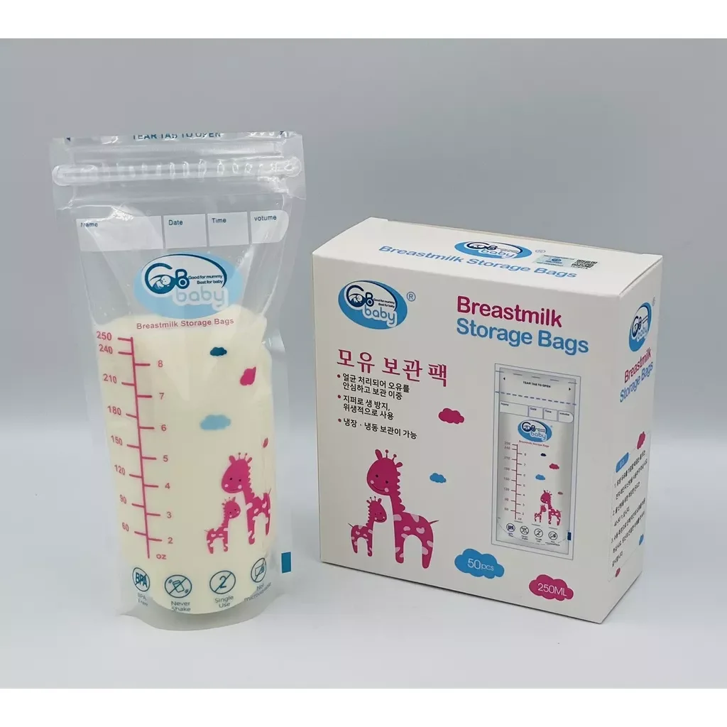 Hộp 50 Túi Trữ Sữa GB BABY Hàn Quốc 250ml Mẫu Mới
