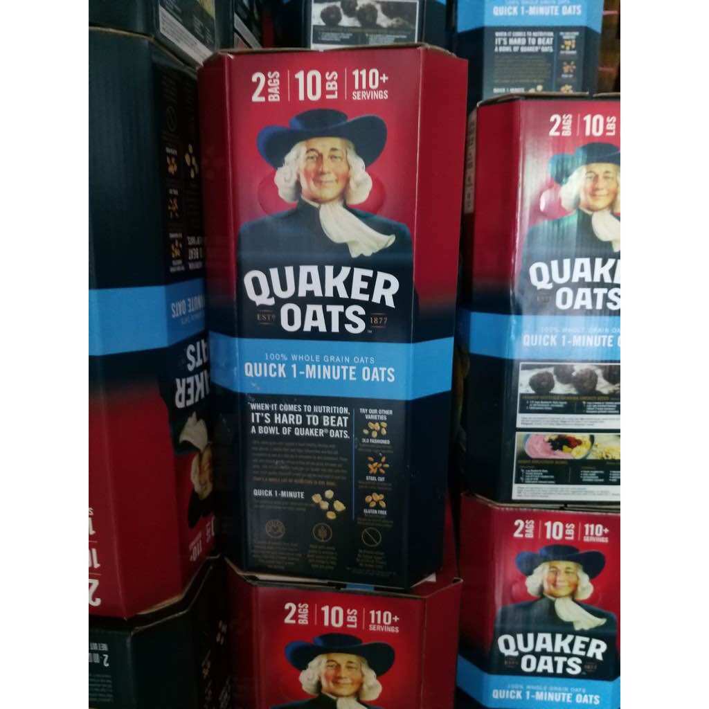 [Mẫu mới nhất 2023] Yến mạch Quaker Oats Cán Vỡ 4.52kg