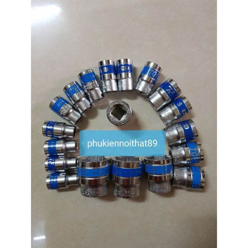 Đầu khẩu- đầu tuýp vặn ốc 1/2 các size