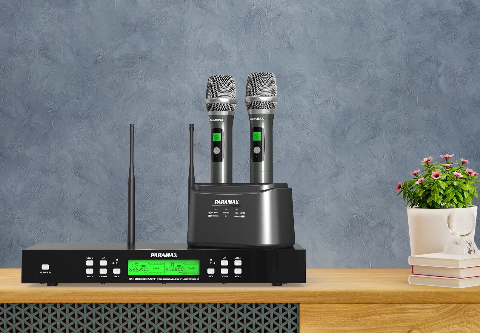 Micro karaoke cao cấp không dây PARAMAX SM-2500 SMART