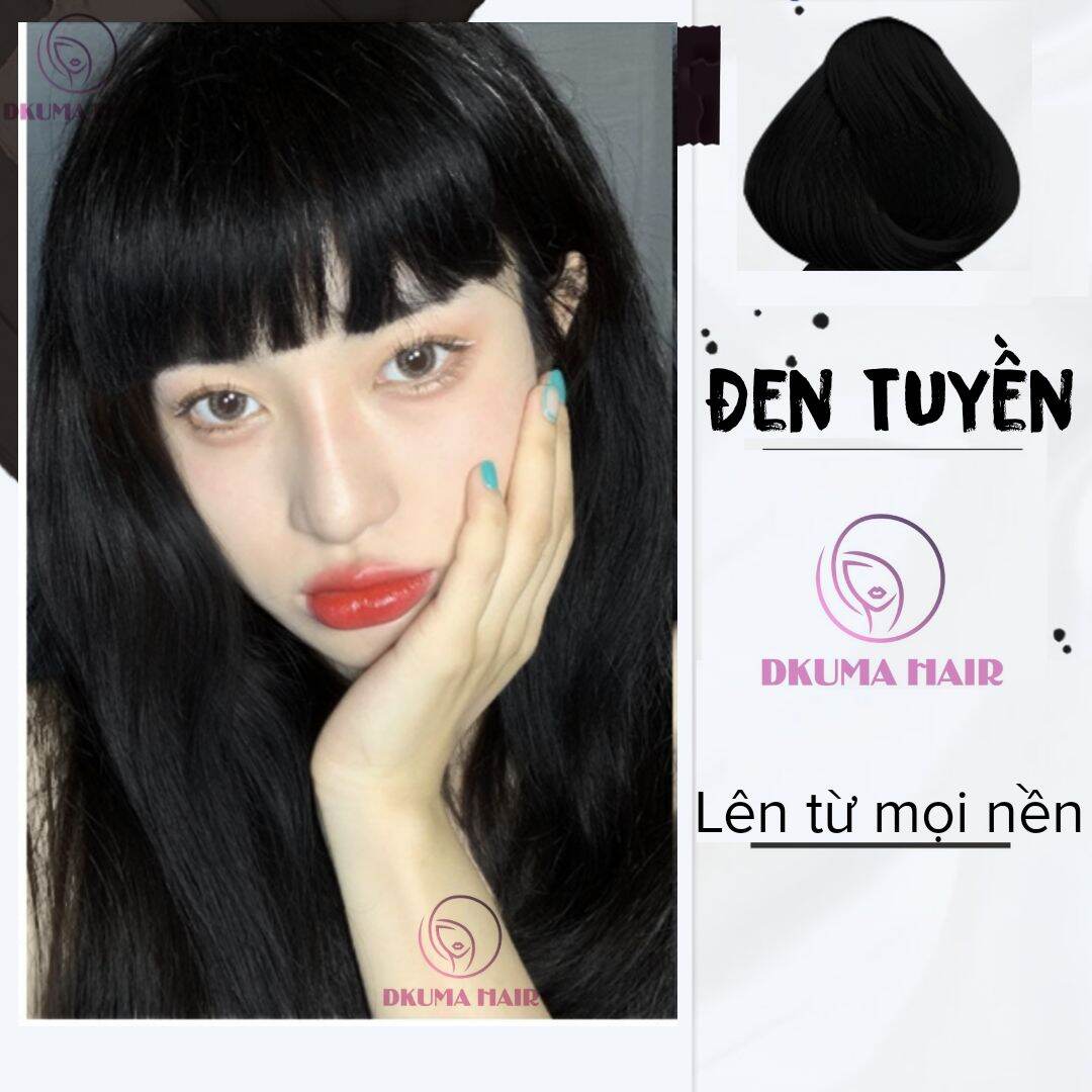 Màu nhuộm đen tuyền dkumahair
