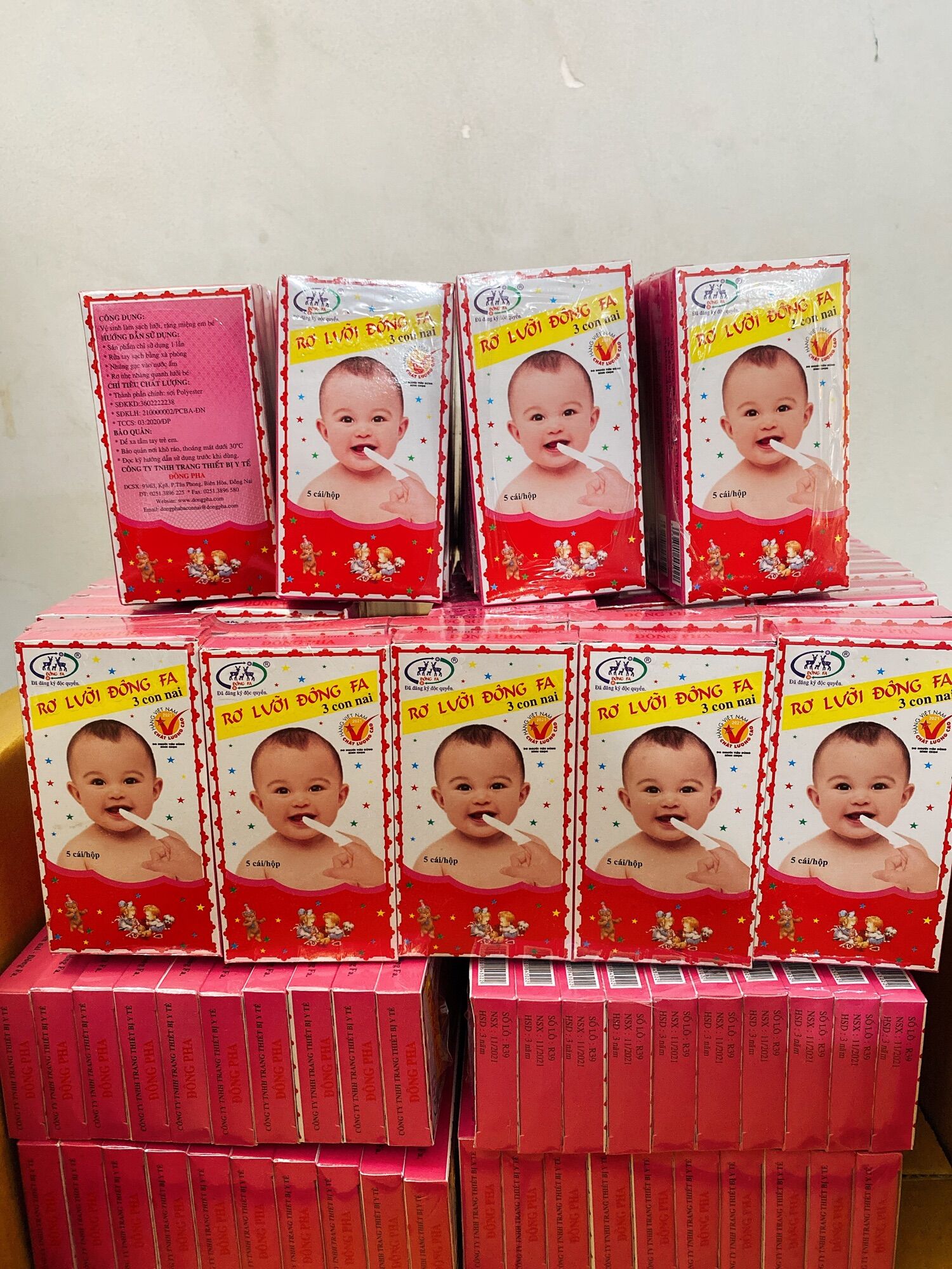 Gạc rơ lưỡi đông fa 3 con nai 50 cái