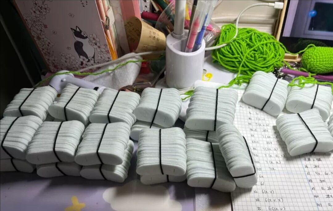 50 MIẾNG PHÔI KẸP (VẢI NỈ) 5CM-6CM / PHỤ KIỆN DIY - KẸP TÓC