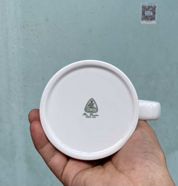ly sứ Minh Long 0.5L - ly sứ trắng Minh long