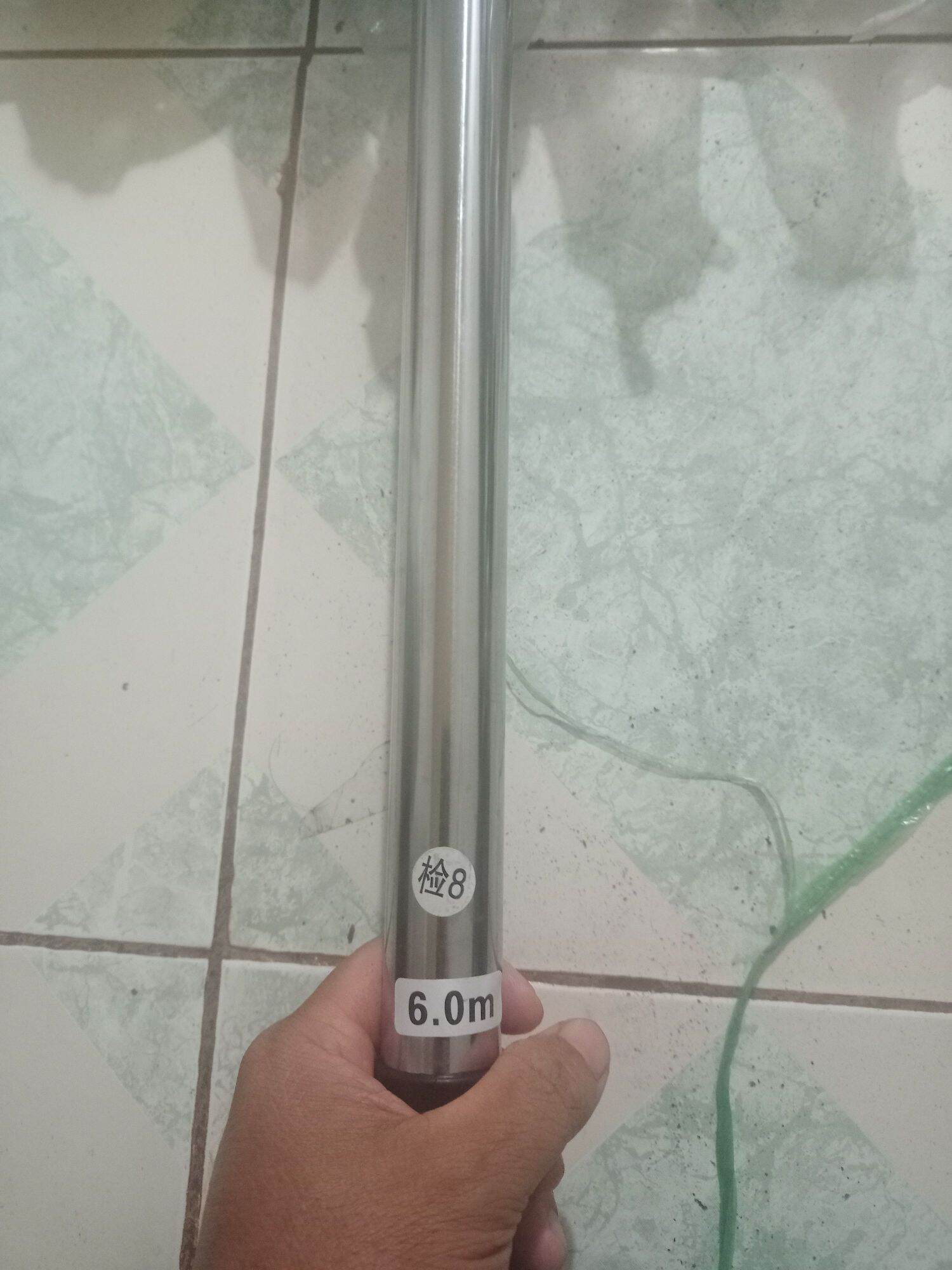 sào inox 6m rút ngắn được còn 1,4m