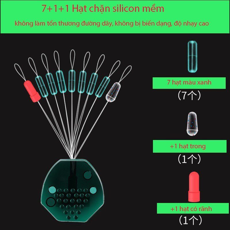 hạt chặn silicon cao cấp 7+2 siêu bền