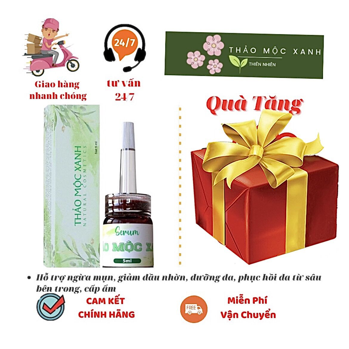 Serum Thảo Mộc Xanh - Chính Hãng 5ml