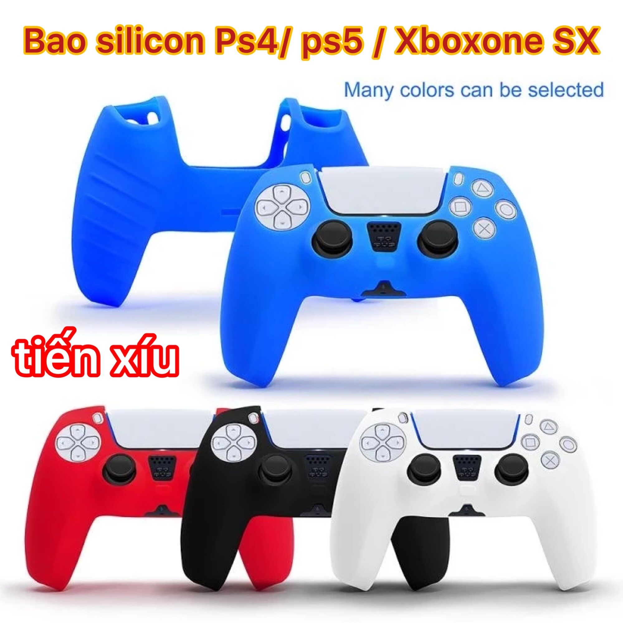 bọc silicon tay cầm Ps5 full Color bao silicone ps5 dẻo cho tay bấm ps5 silicon tay PS5