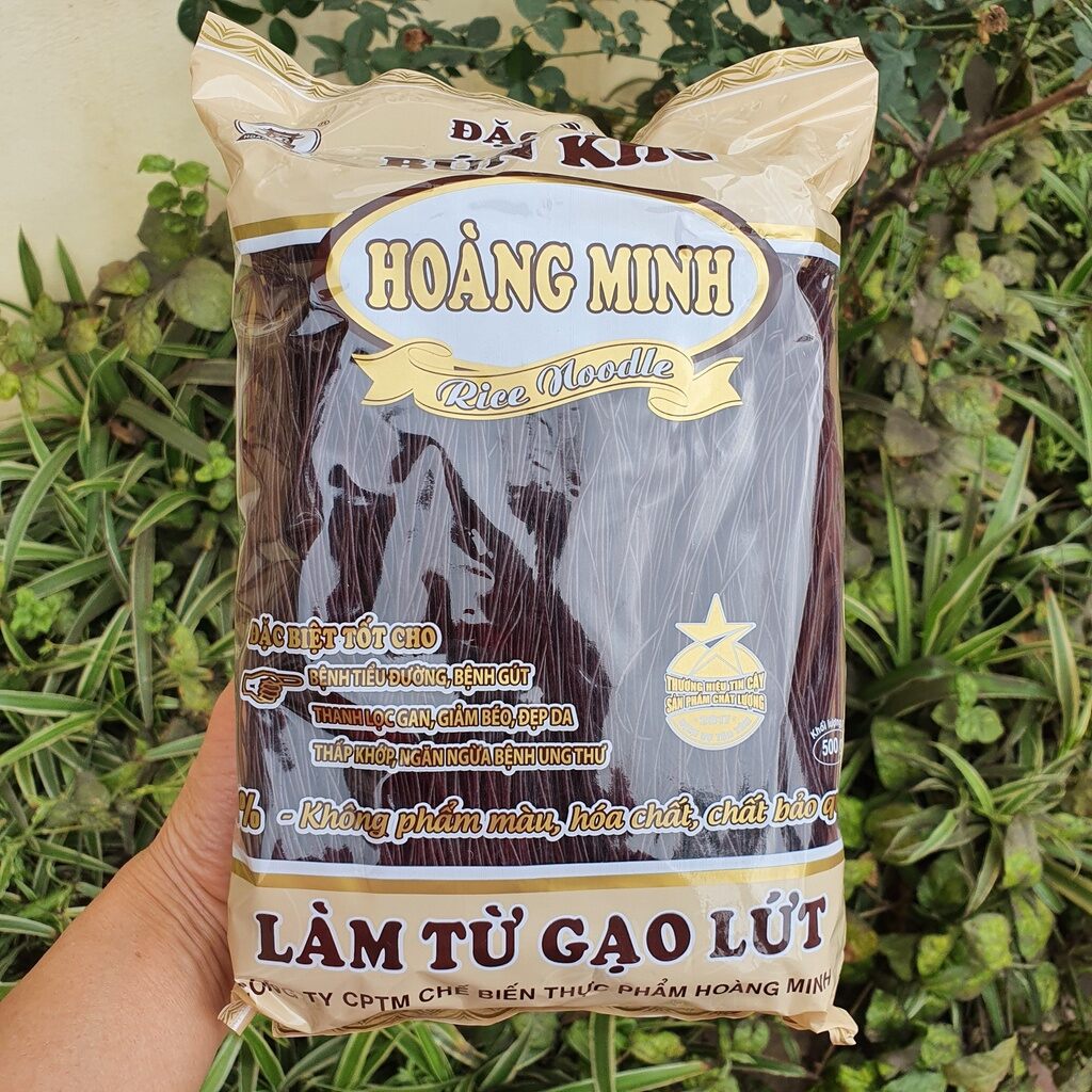 Bún gạo lứt đen Hoàng Minh siêu rẻ ăn kiêng,giảm cân(500g)