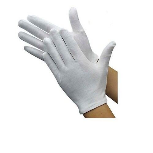 set 10 đôi găng tay vải cotton trắng