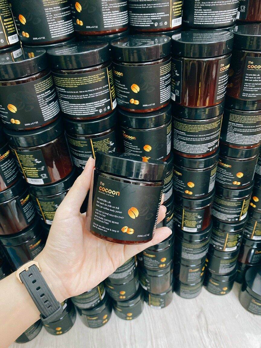 Hộp tẩy da chết cafe 200g