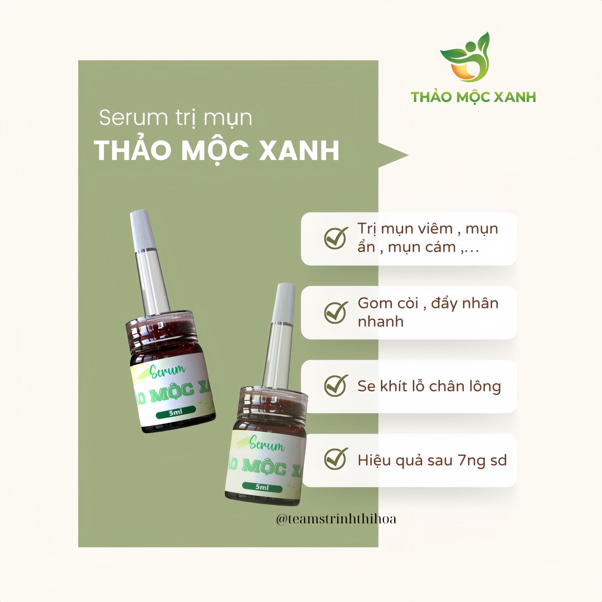 [Sẵn] Thảo Mộc Xanh 5ml