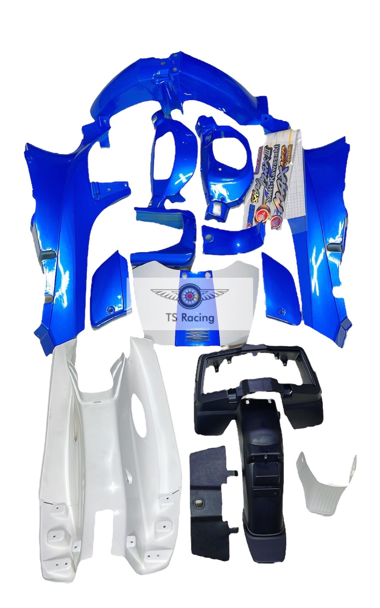 Dàn áo max 3 - max 4 - màu xanh dương - tặng team 3 lớp