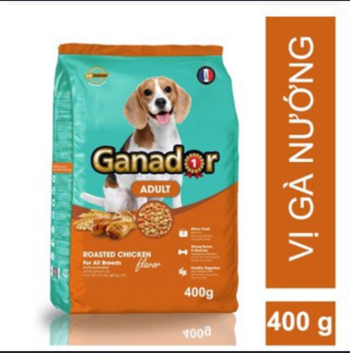 400g Ganador Adult vị Gà nướng - Thức ăn hạt cho chó trưởng thành