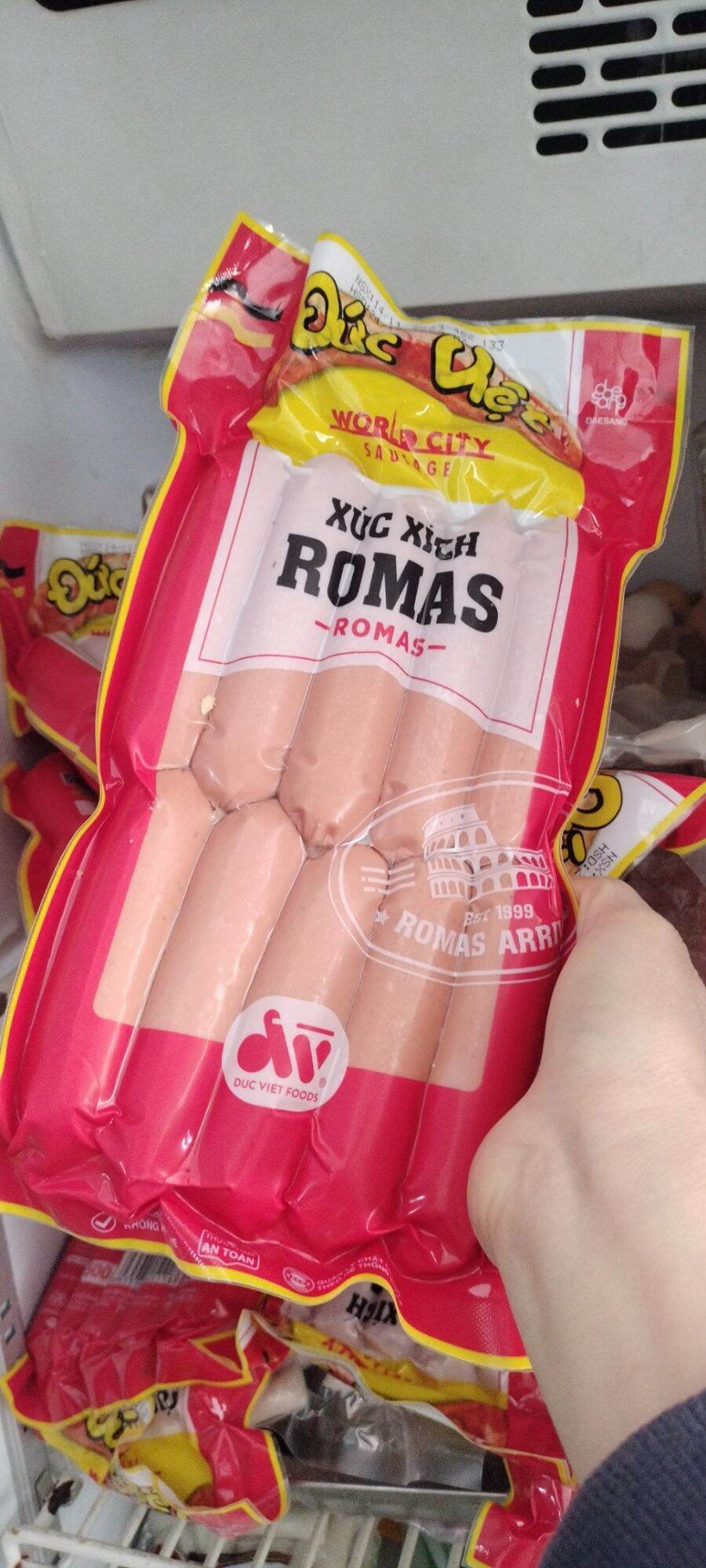 Xúc xích đức việt 500g.thung 10 gói
