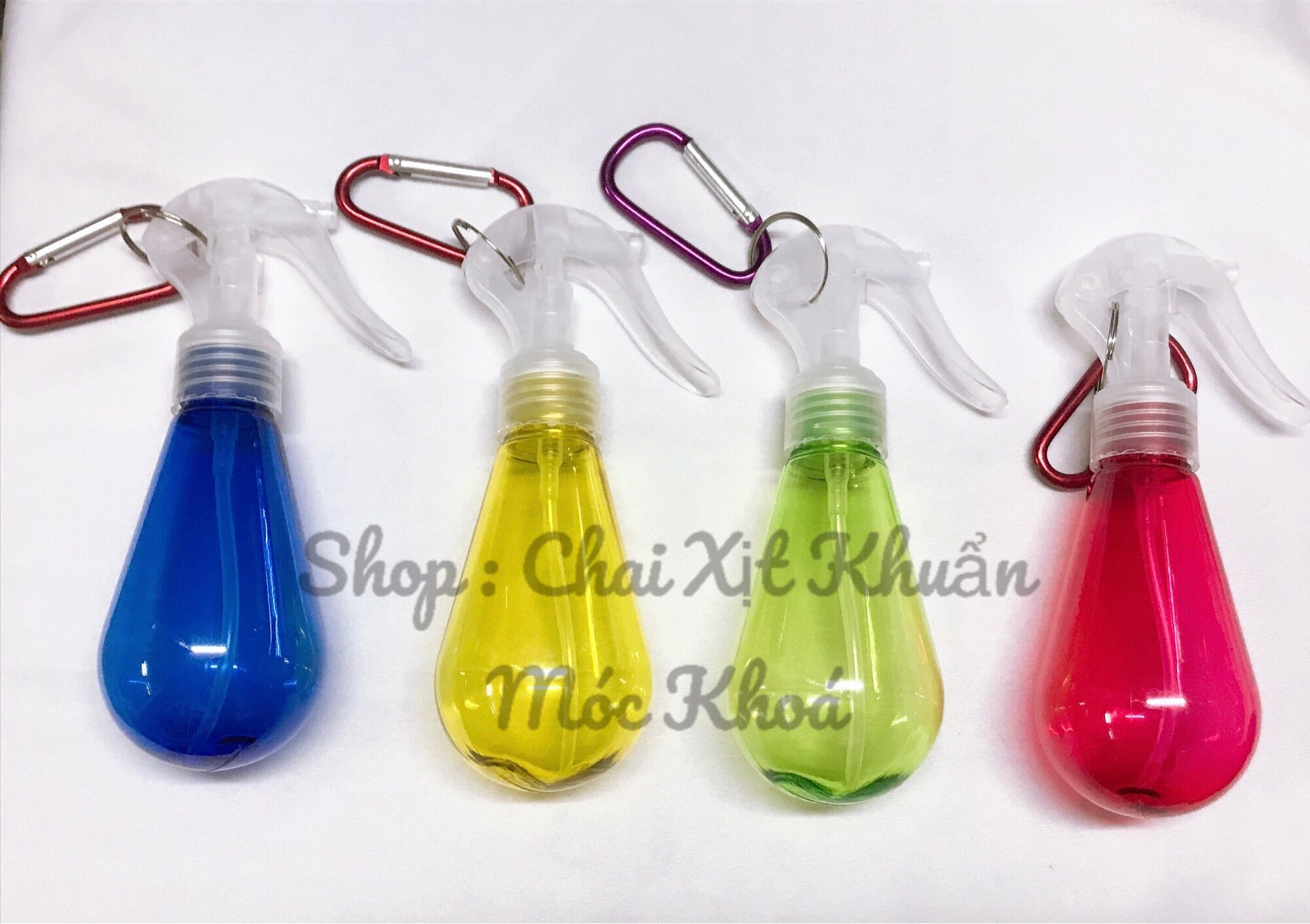 Bình xịt khuẩn bóng đèn / chai xịt khuẩn mini móc khoá 100ml / bình rỗng đựng cồn / treo xe