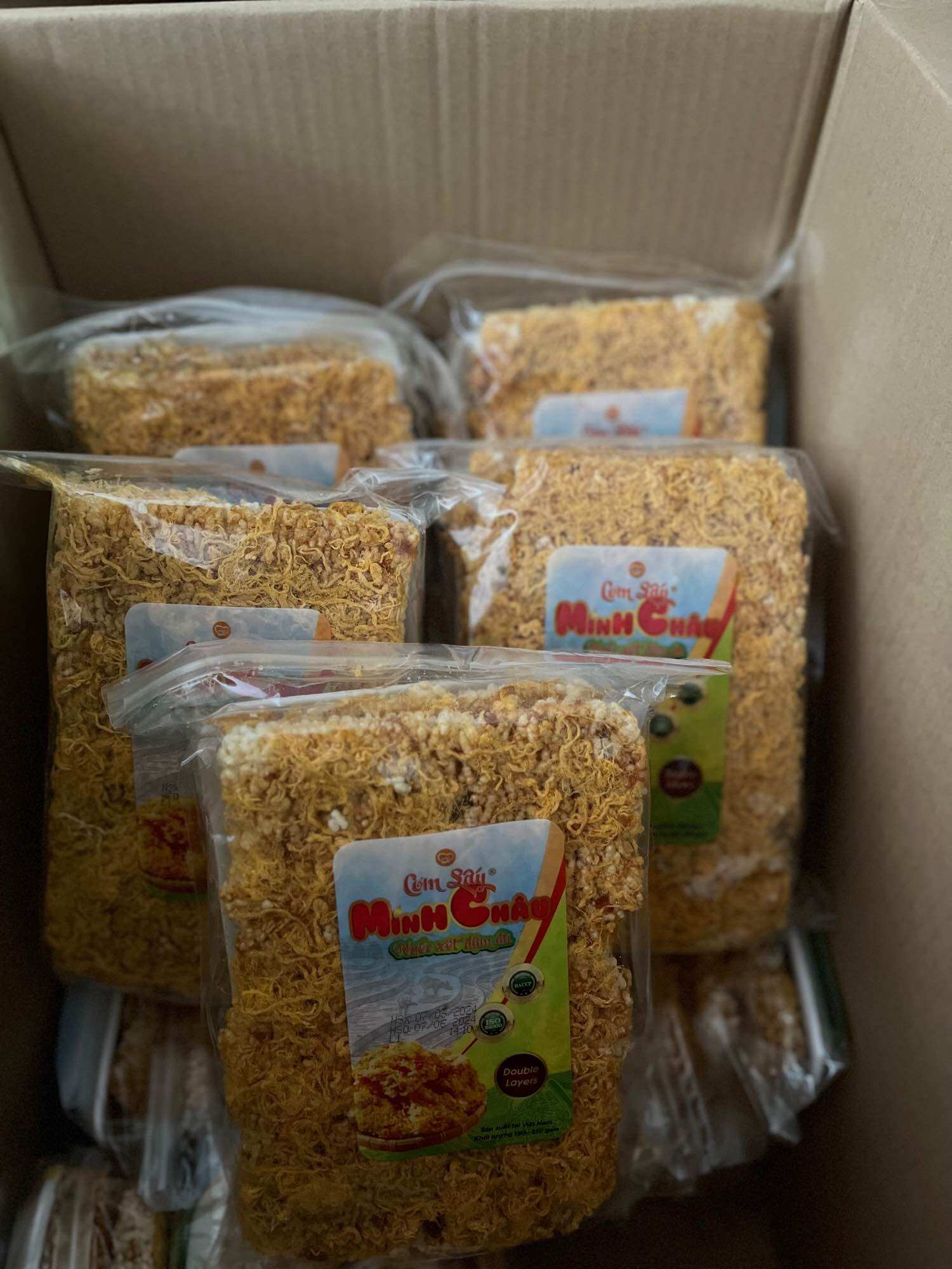 Cơm cháy (Cơm sấy) Minh Châu 250g siêu ngon date mới