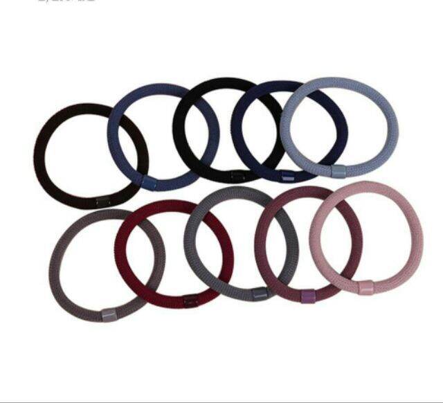 Set 10 Thun Cột Tóc, Buộc Tóc Màu Ngẫu Nhiên