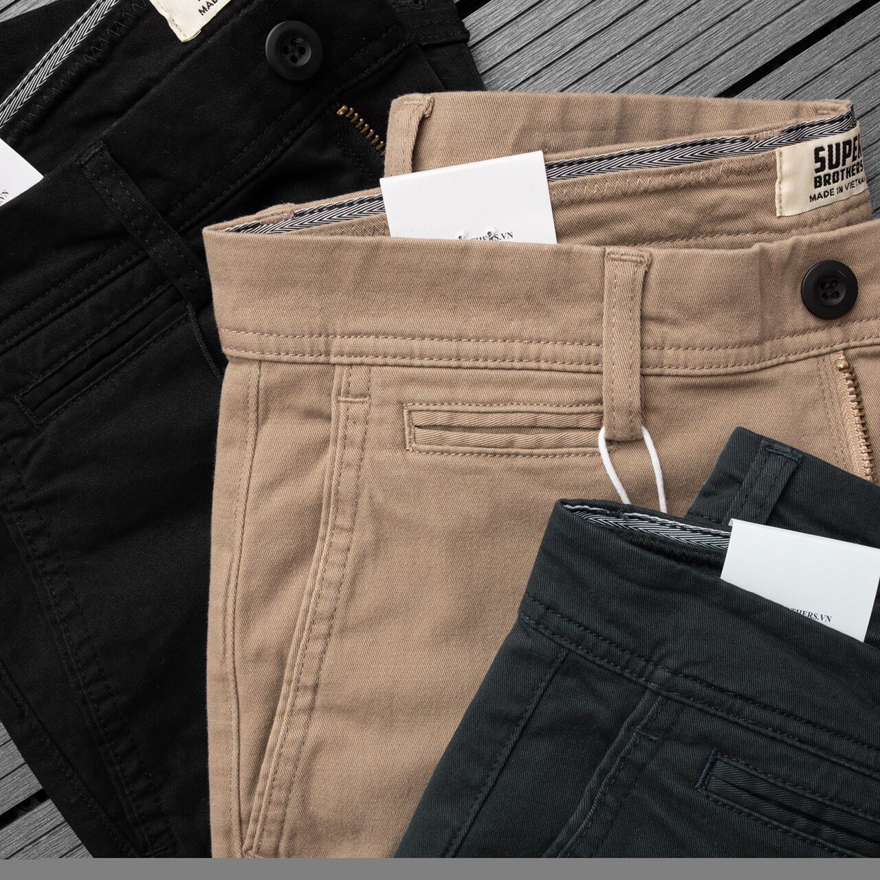 [VNXK] Quần kaki nam Super Brothers form slimfit