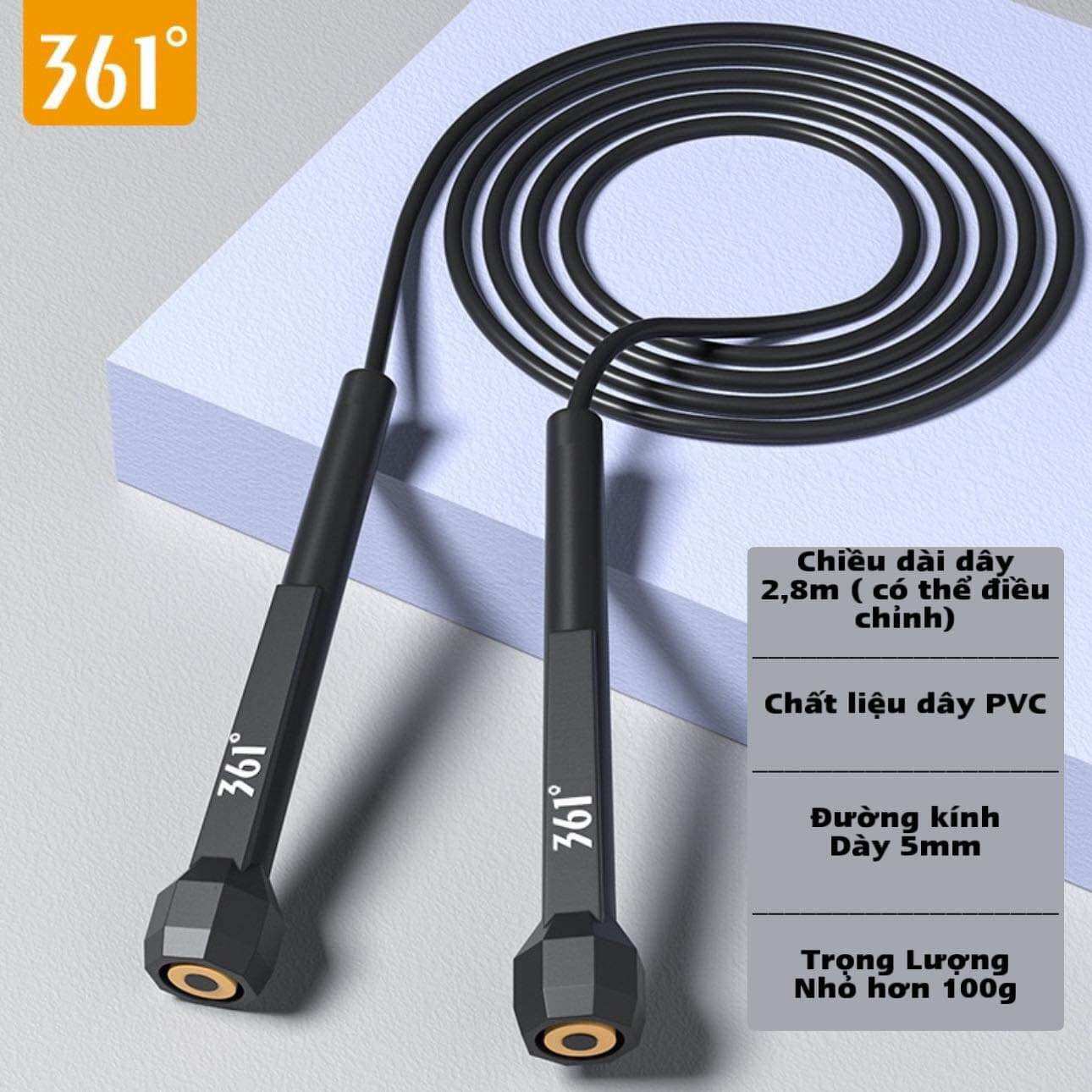 Dây nhảy 361 chính hãng - dây nhảy thể dục cao cấp - dây nhảy rèn luyện sức bền - dây nhảy siêu nhẹ - siêu nhanh cao cấp