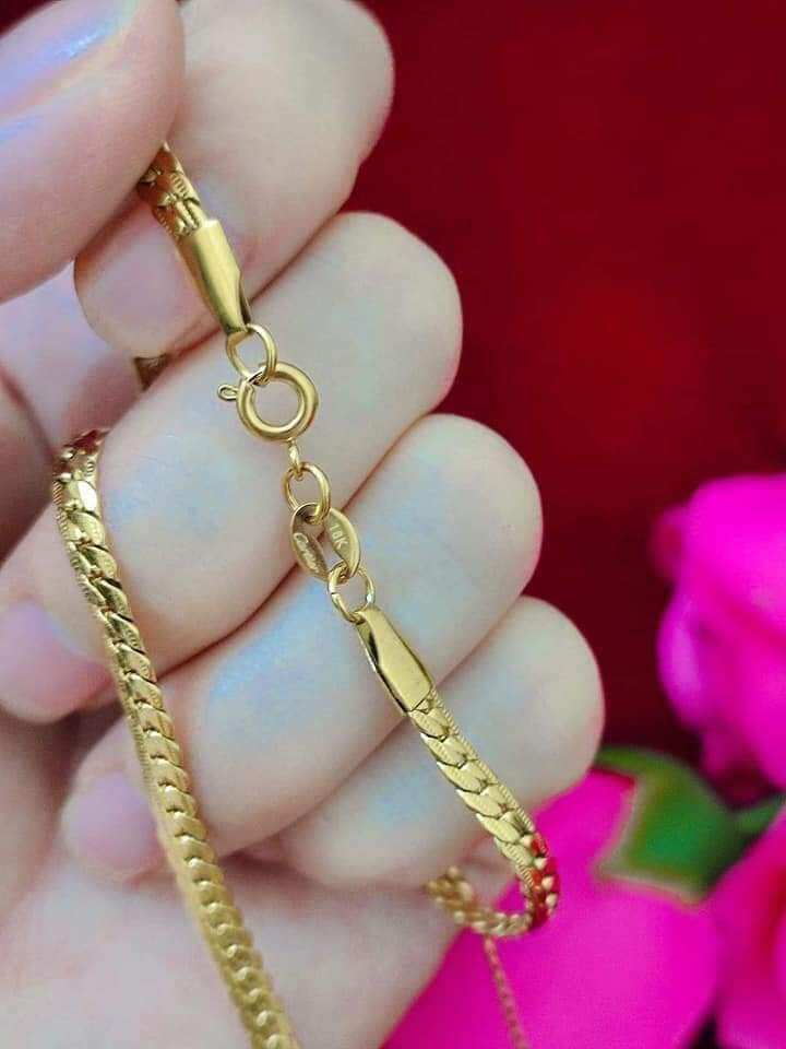 Dây chuyền nhật khắc hiệu dây ép chắc màu đẹp như 18k