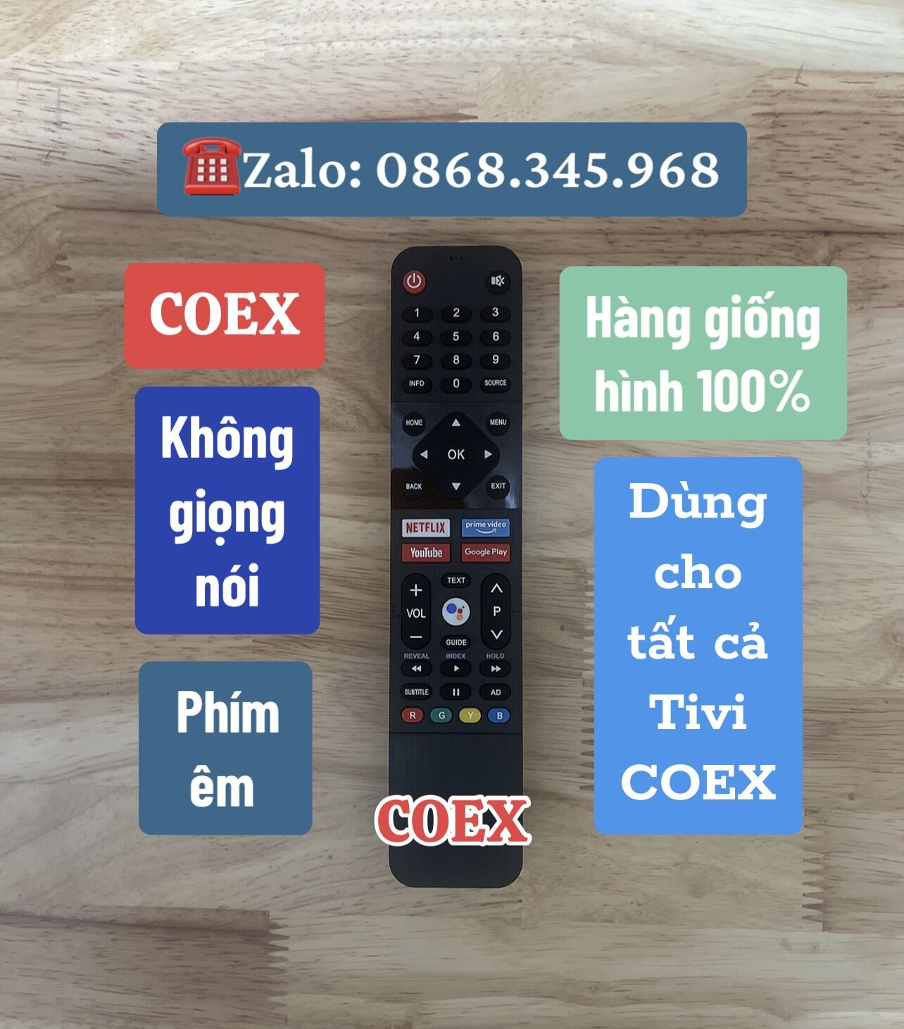 Điều khiển Tivi COEX hàng cao cấp
