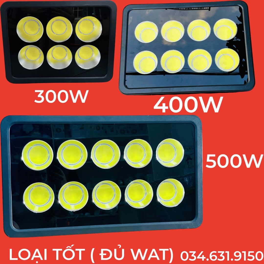 Bóng đèn pha led công suất 300w - 400w - 500w mắt tròn ánh sáng trắng dùng chiếu sáng công trình , sân bóng , tàu biển