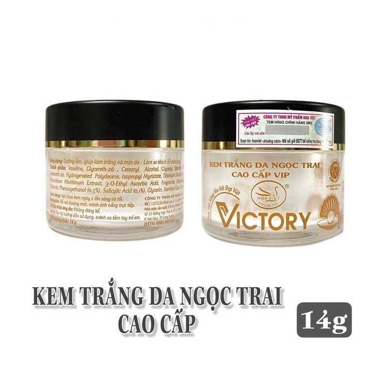 Kem trắng da ngọc trai victory hoa việt