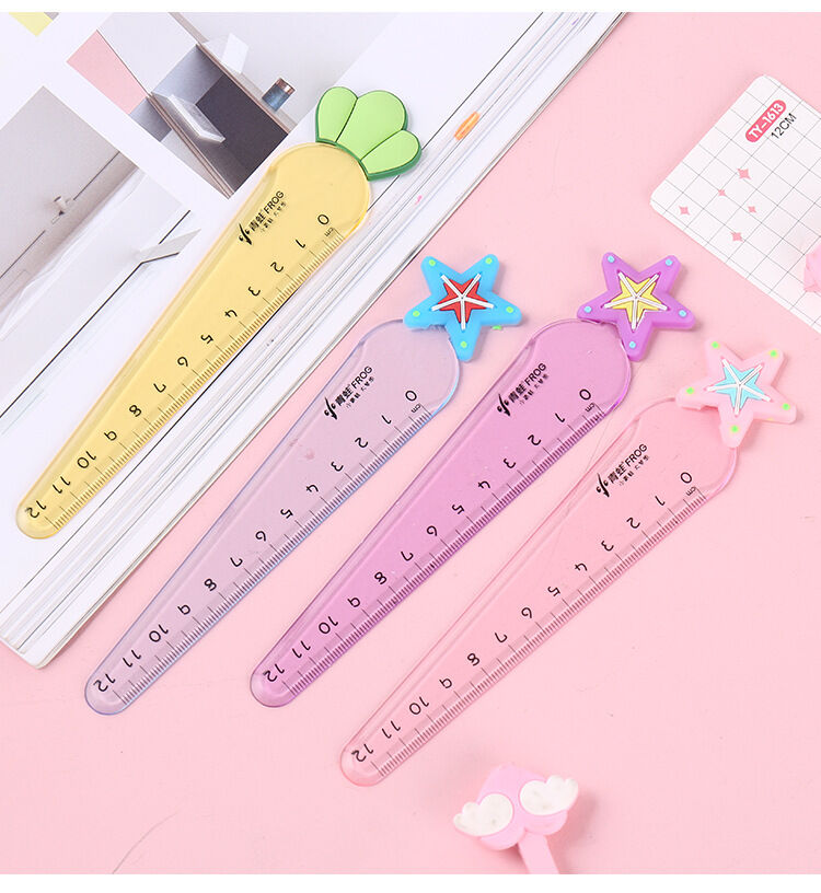 [Nhập RS0822 giảm 30k cho đơn 99k]Thước nhựa trong suốt dễ thương