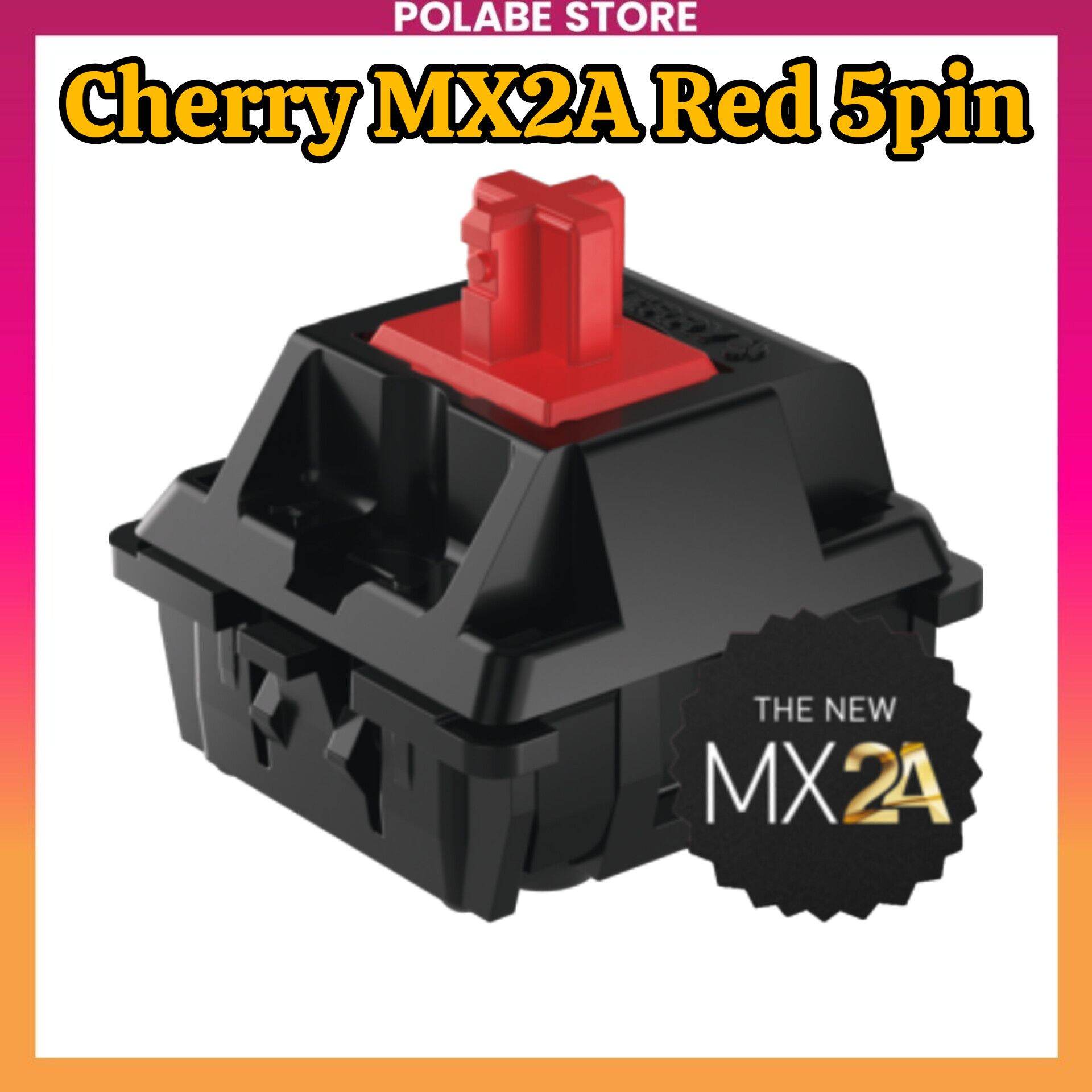 Cherry MX2A Black Red Brown Hyperglide Linear Tactile switch bàn phím cơ Polabe Store