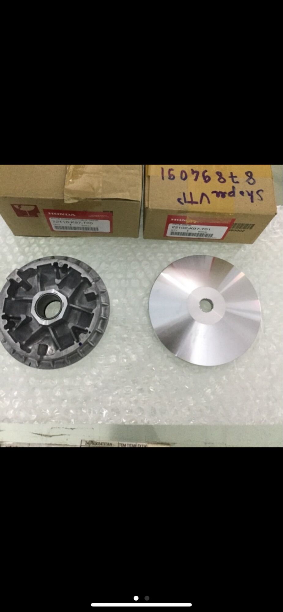 Chén bi + cánh quạt pcx 2018 - 2021 (nhập thái )