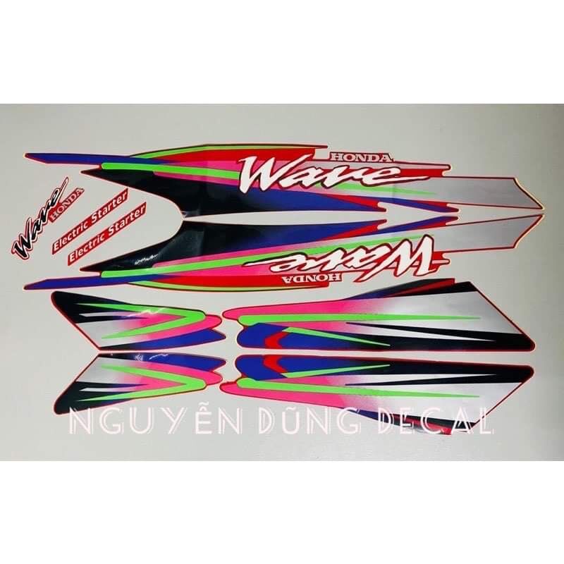 Tem wave thái 100 màu đỏ đời 1998
