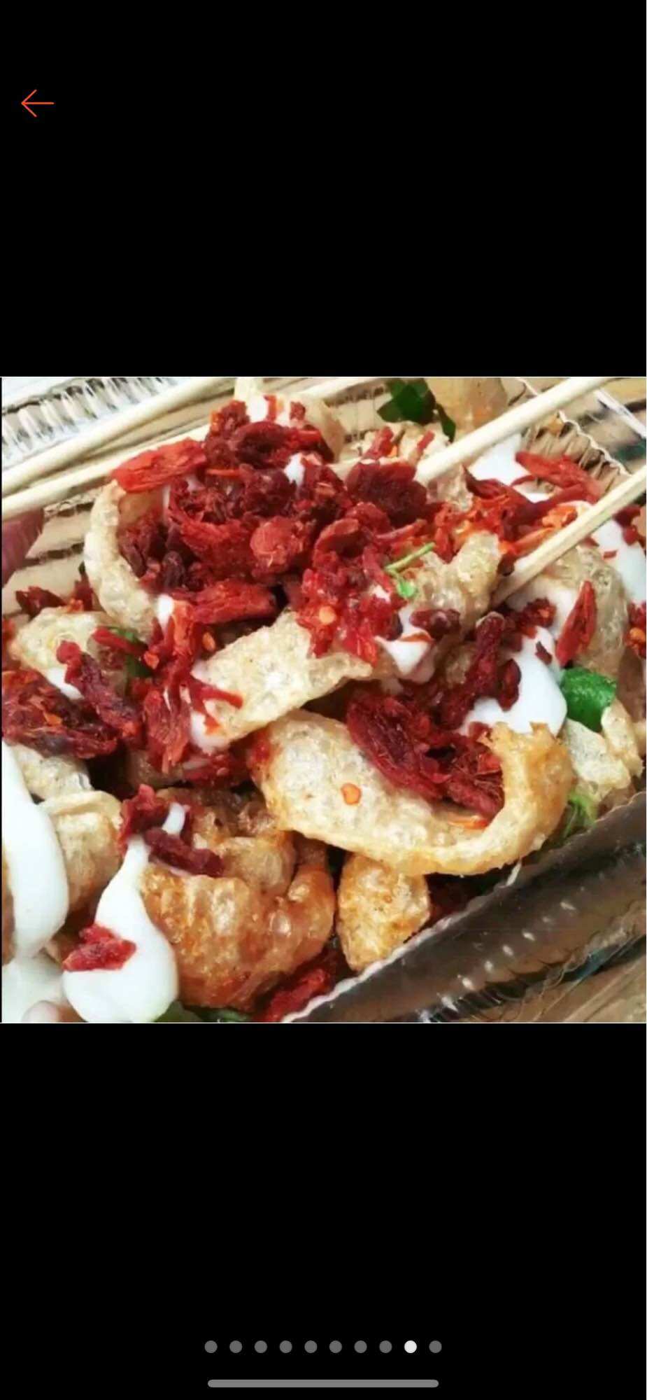 Bánh tráng trộn top mở + mỡ hành