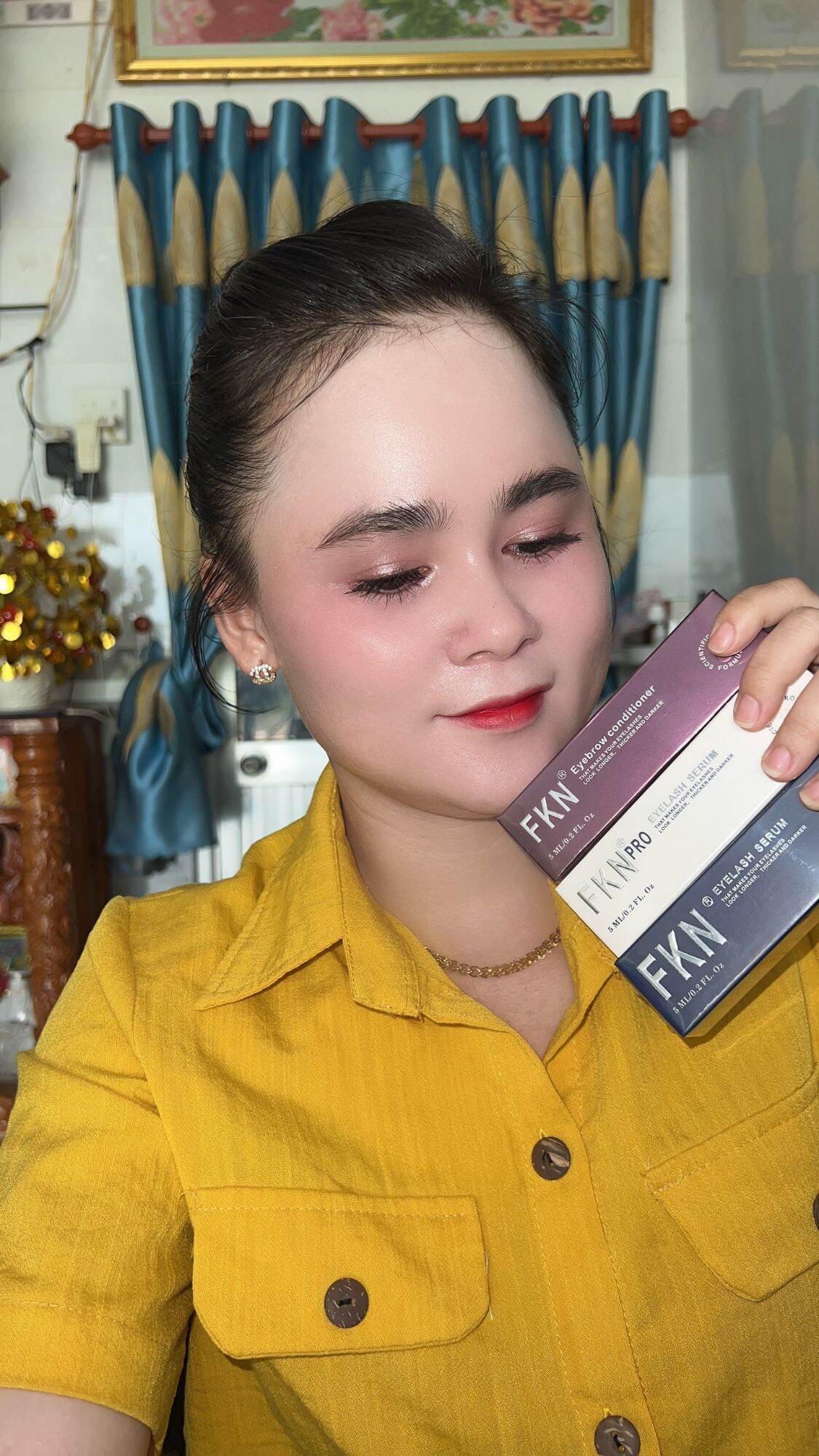 [Chính Hãng 100%] Combo Dưỡng Mi Mày FKN Mi Cong Dài, Mày Đen Rậm