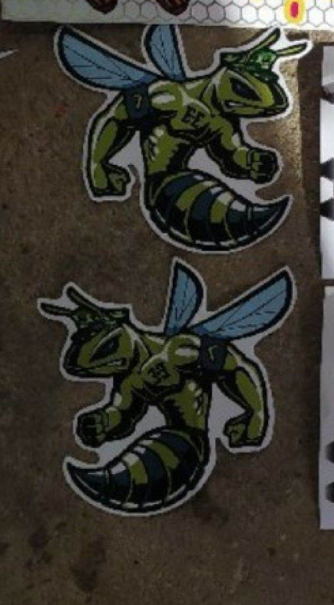 Bộ tem decal ong vàng siêu hót dán trang trí xe tải