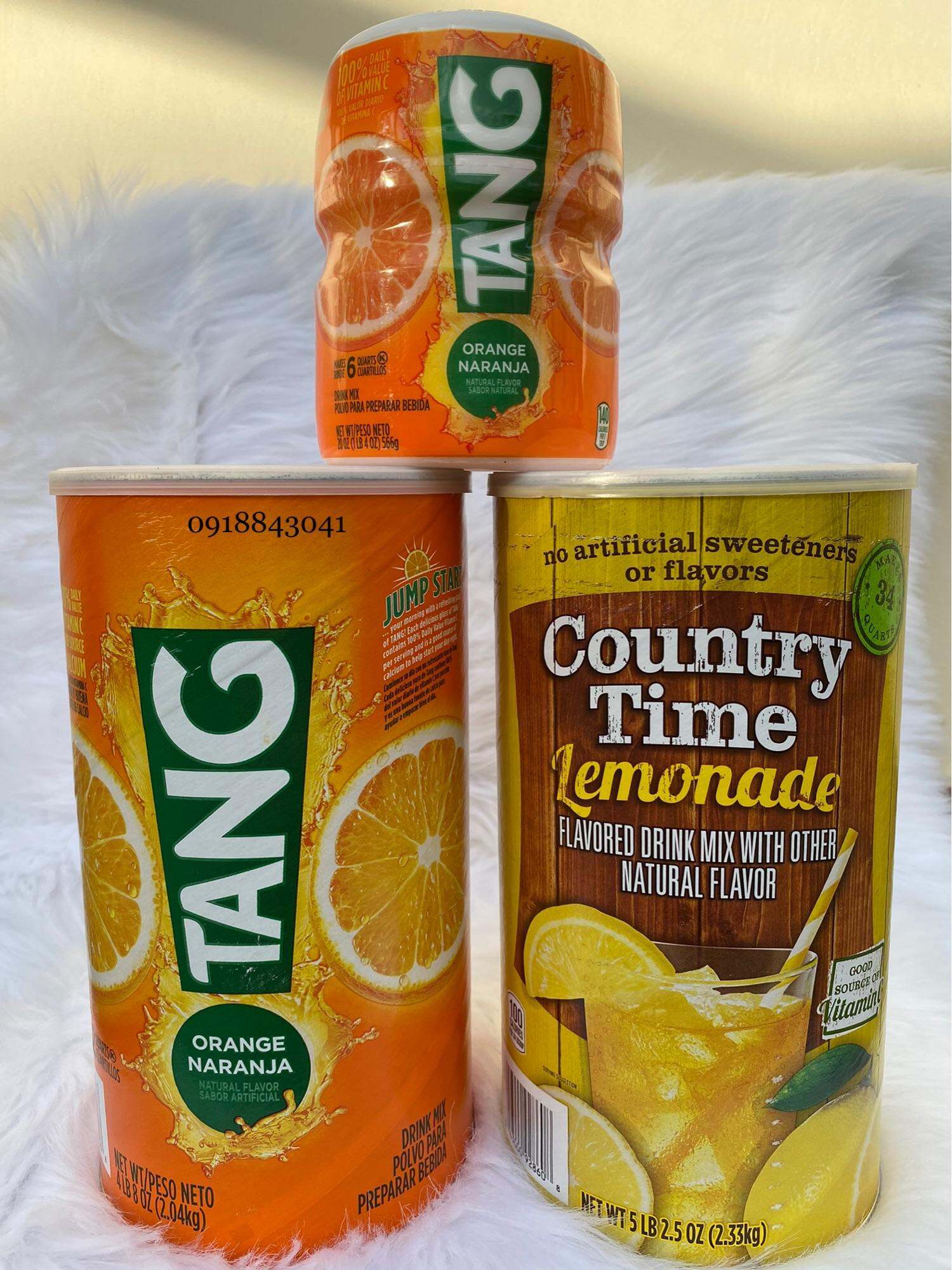 Bột Cam Tang 566g & 2.04kg và Bột chanh hoà tan 2.33kg Mỹ