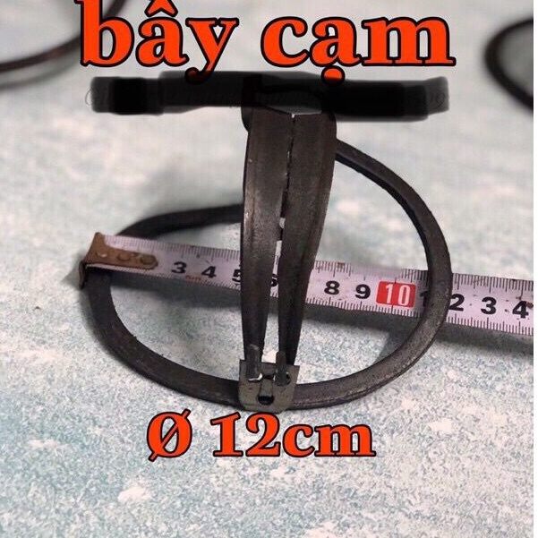 Cạm  Bẫy Thú  12Cm..Kèm Bàn Đạp..+Dây Buộc