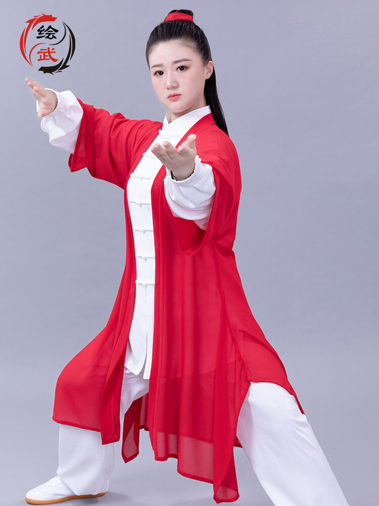 HuiWu Thái Cực Đồng Phục Nam Nữ Diễn Sân Khấu Trang Phục Phong Cách Trung Hoa Nhóm Thi Đấu Quần Áo V