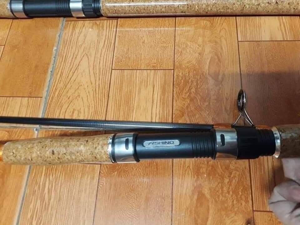 Cần Cán gỗ Ashino Black Max cacbon câu sông.hồ..