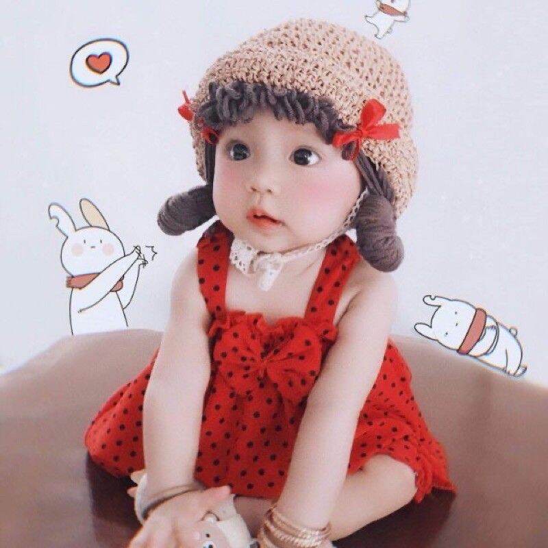 Tóc giả băng đô cho bé.mũ tóc