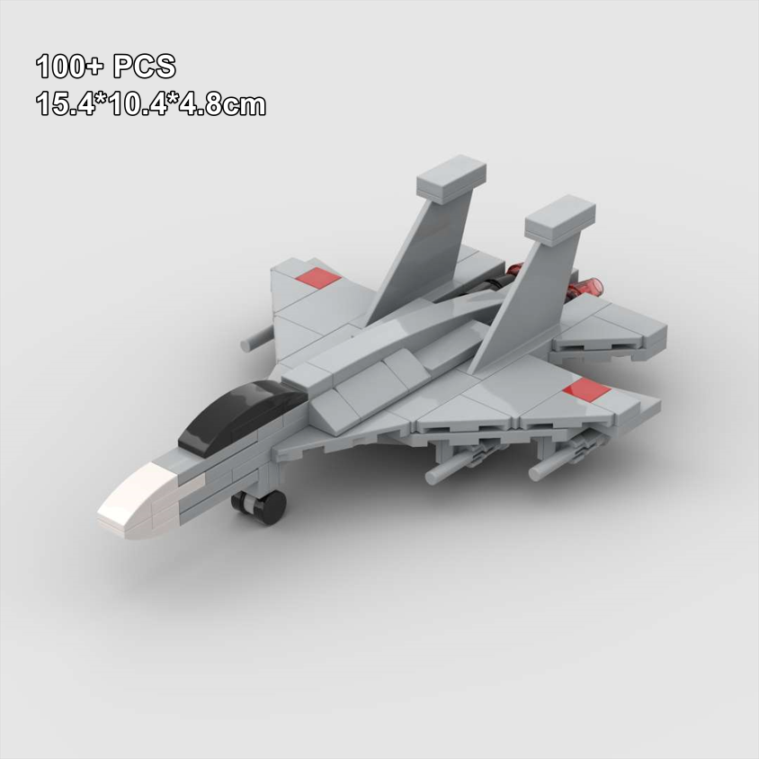 MOC Blocks SU-27 Side Defence SU-37 Terminator MiG-31 Foxhound Soviet Aircraft Military Building Toy