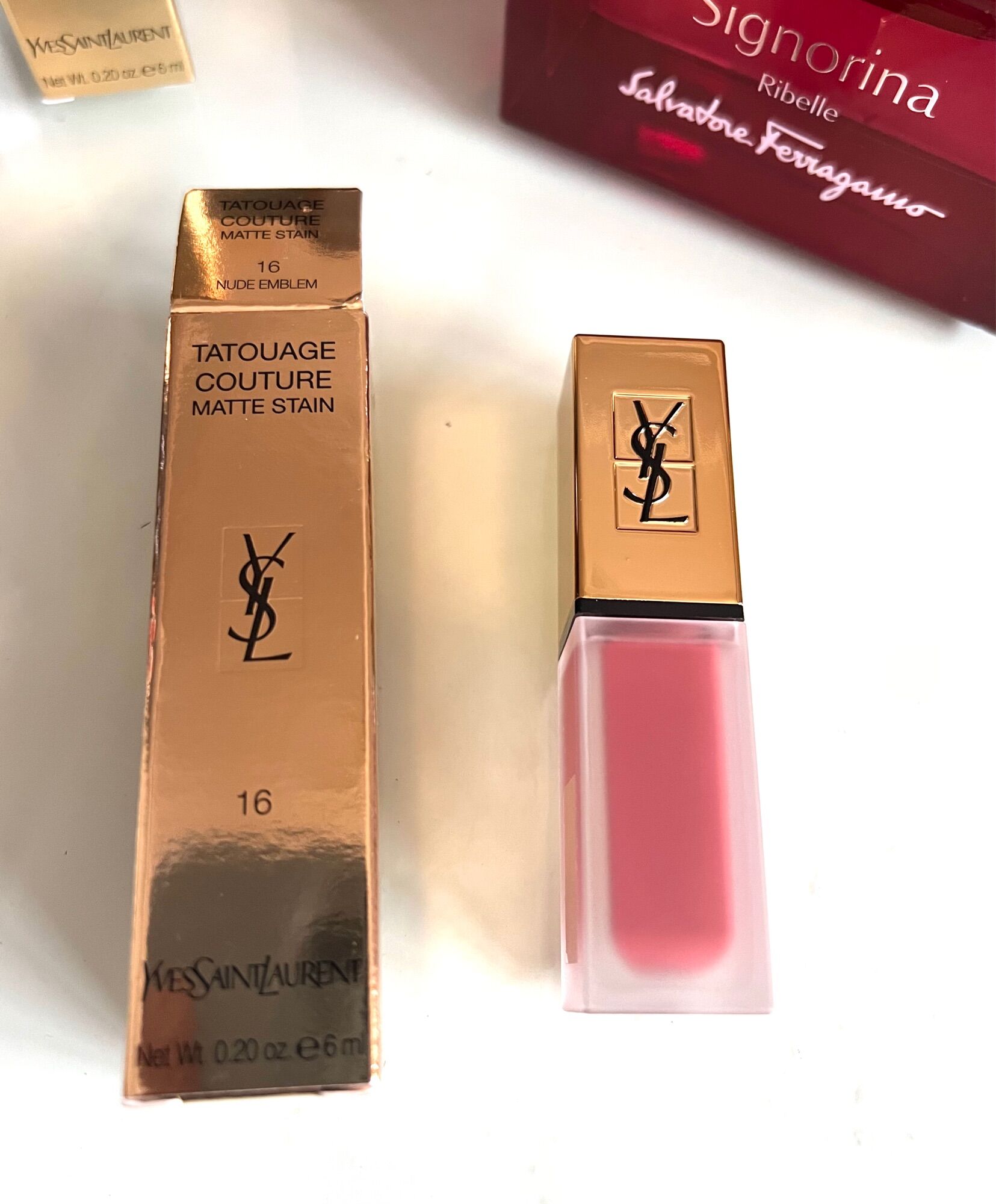 Son Kem YSL 16 Nude Emblem Màu Hồng Đất