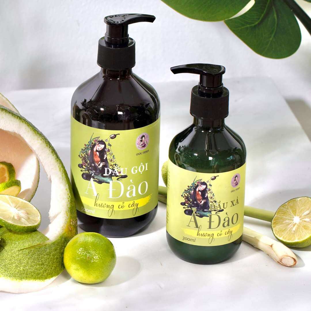 Dầu Gội Bồ Kết Thảo Dược Ả Đào Mộc Nhan Natural