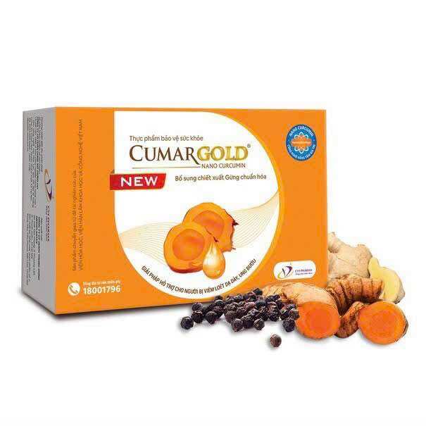 Cumagold new- Lành sẹo,giảm đau,chống ôxy hoá,ngăn ngừa ung thư.