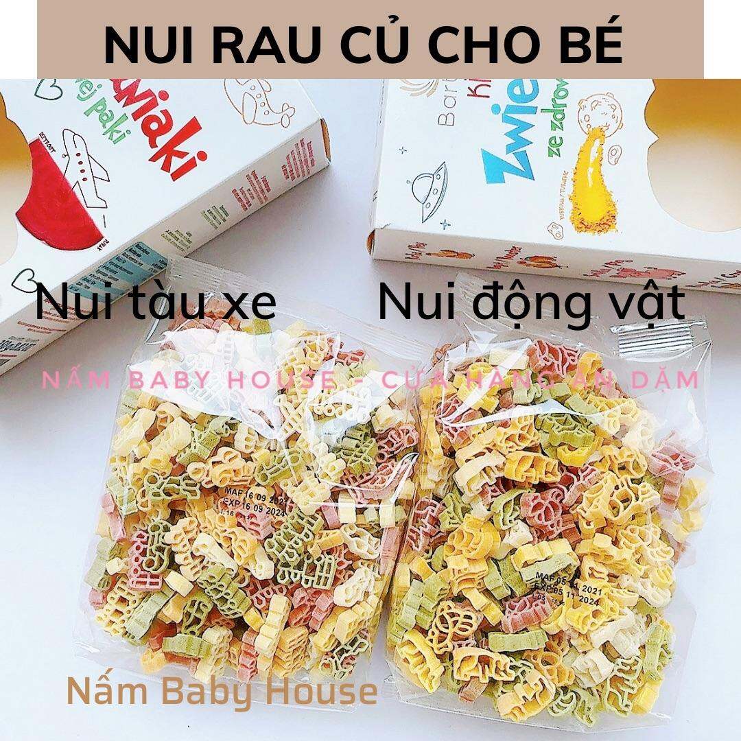 Nui rau củ Bartolini Ý hình động vật , tàu xe cho bé ăn dặm