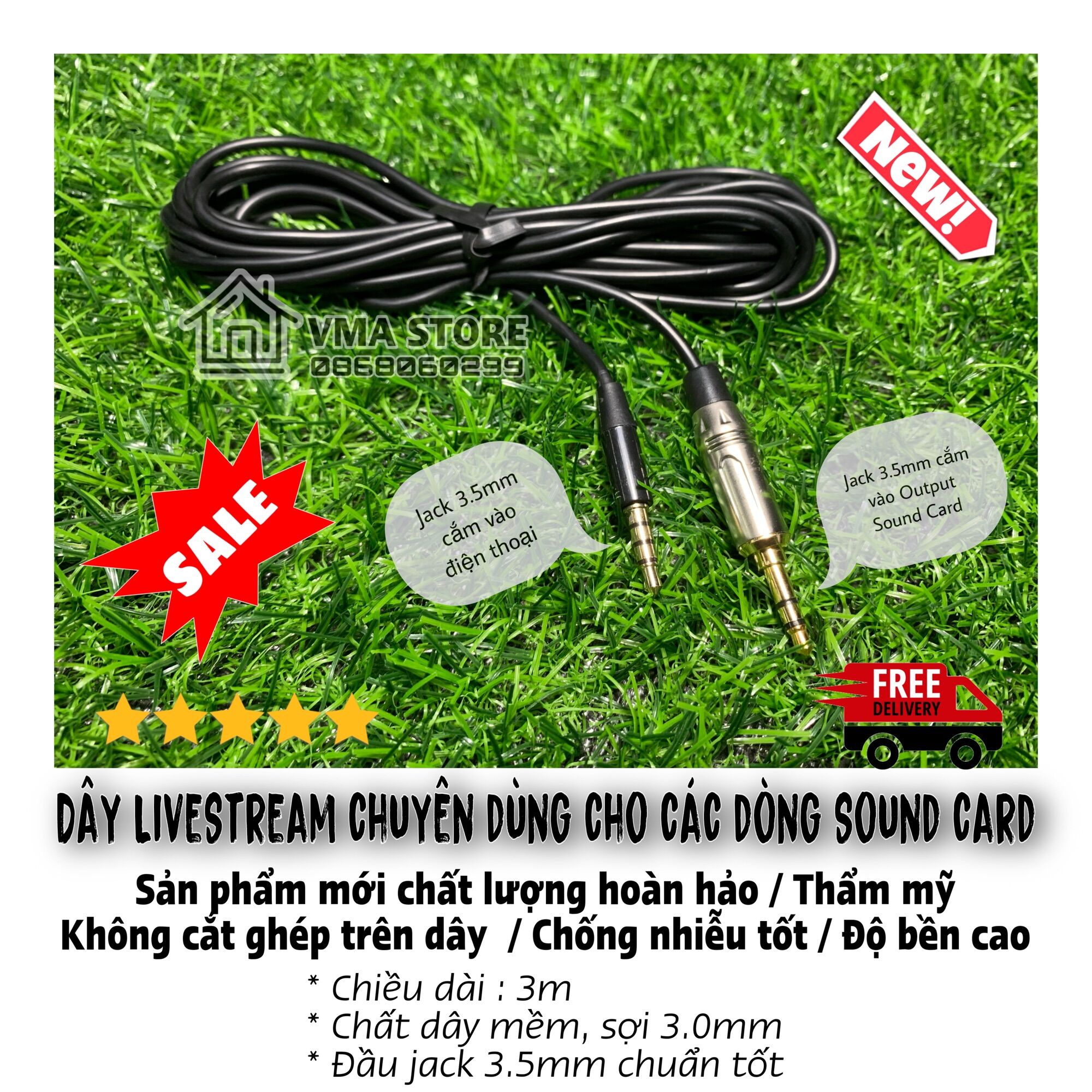 Dây live stream chuyên dùng cho sound card, âm thu tốt || vma store