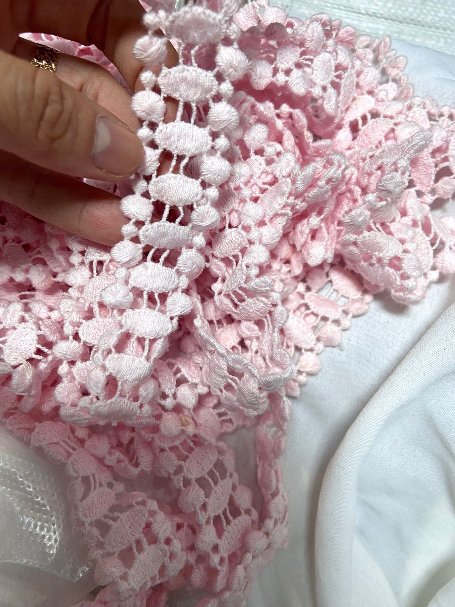 10m Ren viền trang trí màu Hồng nhạt R3